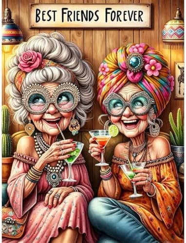 Old Ladies Stamped Cross Stitch Kits for Beginner Adults,11CT 12x16In by TCDZMYGS