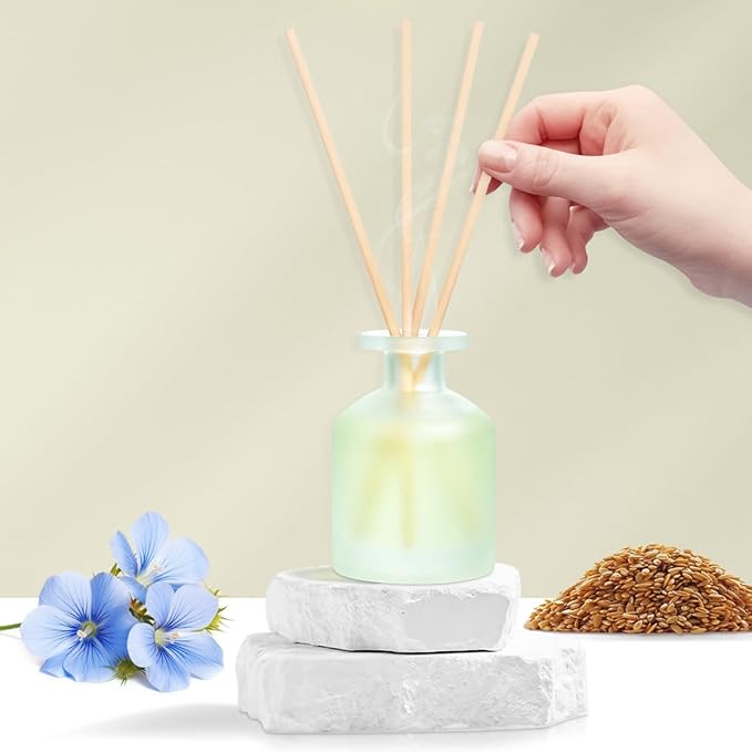 YISOWUH Reed Diffuser - Clean Linen 3.38oz (100ml)*1 Pack Essential Oil Reed Diffuser Set with 8 Sticks, Long Lasting Fragrance for Home, Bathroom, Bedroom, Room, Decor, Gifts