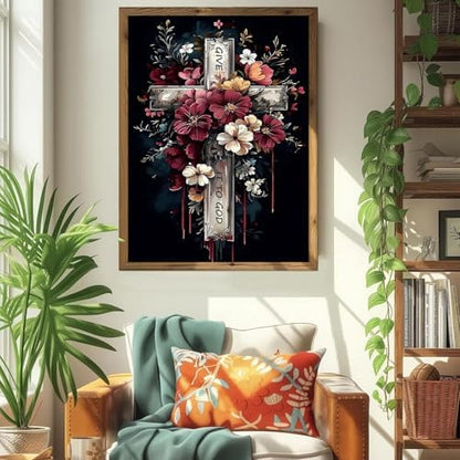 ICYANART Paint by Numbers Kit for Adults Beginner Cross Number Painting - Image 2