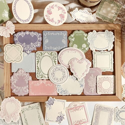 120pcs Scrapbook Paper Vintage Writing Paper scrapbooking supplies Journaling Supplies for Retro Crafts, Bullet Journaling, Junk Journal Planner by WMHANLER