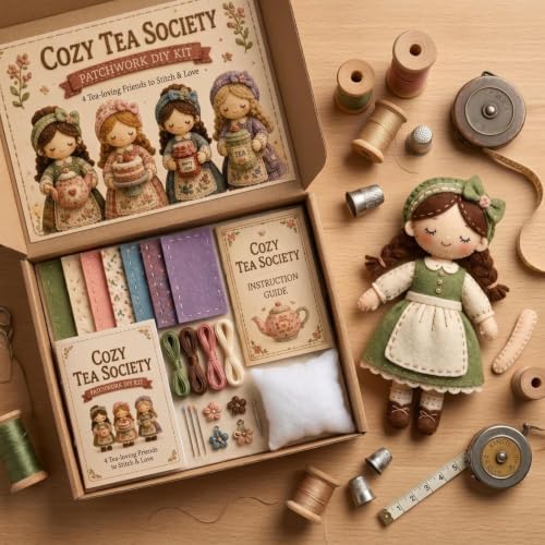 Forest Patchwork DIY Kit Series Beginner Sewing Craft Kit, #A - Image 4