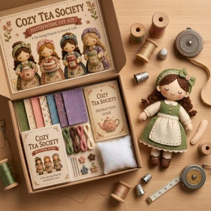 Forest Patchwork DIY Kit Series Beginner Sewing Craft Kit, #A - Image 4