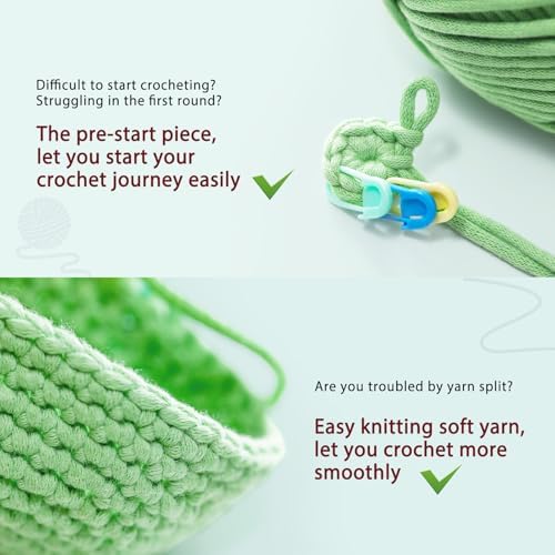 CrochetBox Highland Cow and Owl Crochet Kit for Beginners, 2 PCS Set - Image 6