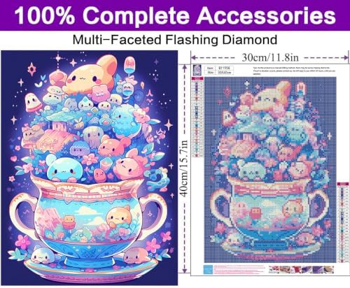 Diamond Art Kits for Adults, Cartoon Diamond Art Painting Kits for Adults - Image 4