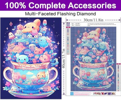 Diamond Art Kits for Adults, Cartoon Diamond Art Painting Kits for Adults - Image 4