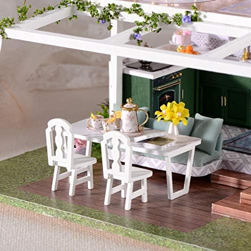 GuDoQi DIY Miniature Dollhouse Kit, Tiny House kit with Music, Miniature House Kit 1:24 Scale Monet Garden, Great Handmade Crafts Gift for Birthday Christmas Day - Image 5