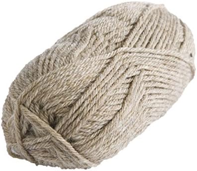 Knit Picks Wool of The Andes Yarn Pack - 10 Skeins of Brown 100% Wool Worsted Weight Yarn (Mink Heather)