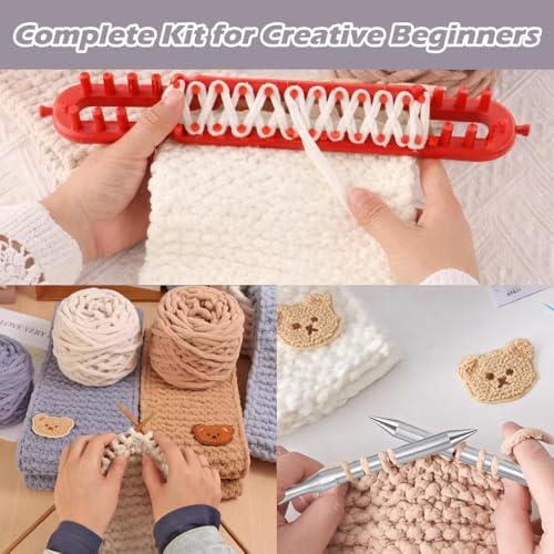 Novelchet Knitting Loom Kit for Scarf, Easy Knitting Set with Instructions - Image 5