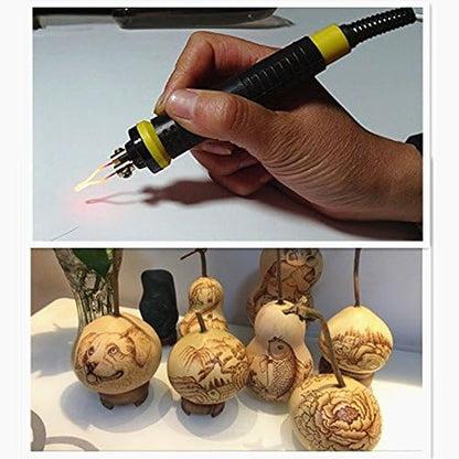 TOPCHANCES 110V Adjustable Multifunction Pyrography Machine Gourd Wood Pyrography Crafts Tool - Ships from CA (100W) - Image 3