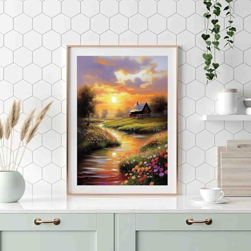 DYAIANGMU Scenery Paint by Numbers Kit for Adults Beginners 19.6X15.7inch - Image 3