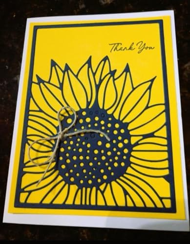 Sunflower Cutting Dies Frame Die Cuts for Card Making Craft Dies Background Embossing Stencils Scrapbooking Album Paper Card Decoration by ZbFwmx