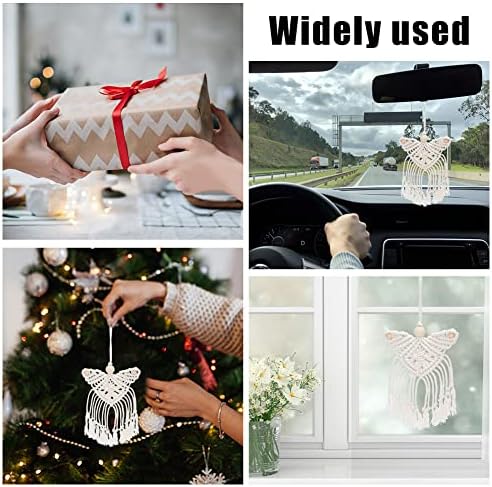 ORIGACH 3 Sets DIY Macrame Angel Kit, Boho Macrame Angel Wall Hanging Ornament, Macrame DIY Kit Tutorial for Adults - Image 5