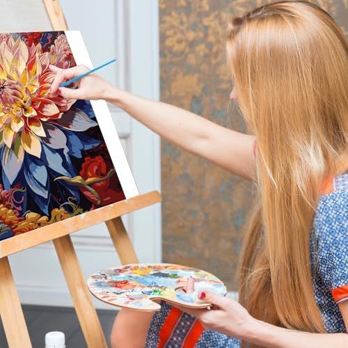 Paint by Numbers Kit for Adults, Flowers DIY Acrylic Canvas Painting Set - Image 7
