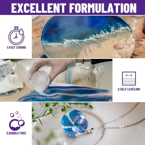 Bond Craftor Epoxy Resin Kit 2 Gallon, Food Safe Coating and Casting Resin - Image 2