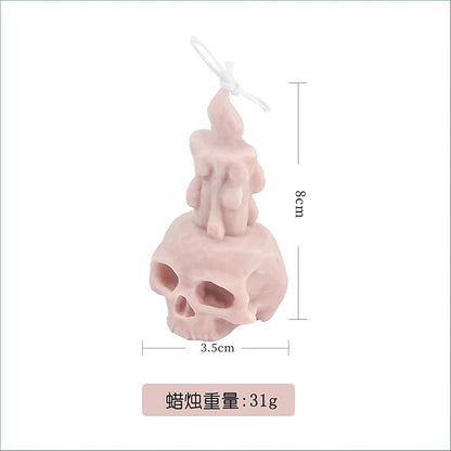 Grainrain Skull Silicone Candle Molds for Candle Making Wax Soap Making Mould Moldes de Silicona para Velas moldes Jabones Create 3D Candles for Home Decoration and Gifts (F20-SXY166)