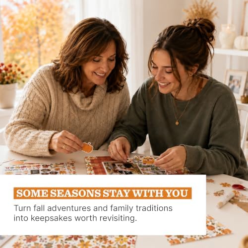 Echo Park Fall Collection Kit, Scrapbook Paper & Sticker Set - Image 5