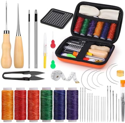 Leather Sewing Kit Upholstery Repair Kit Leather Stitching Kit by MORFEN
