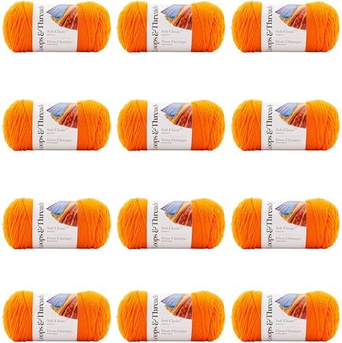 MICHAELS Bulk 12 Pack: Soft Classic™ Solid Yarn by Loops & Threads® by CraftSmart
