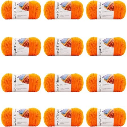 MICHAELS Bulk 12 Pack: Soft Classic™ Solid Yarn by Loops & Threads® by CraftSmart