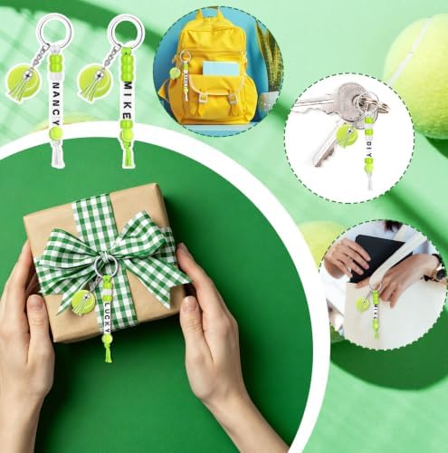 Suncalla 996 Pcs 24 Set Tennis Keychain Making Kit DIY Ball Charms Crafts - Image 6