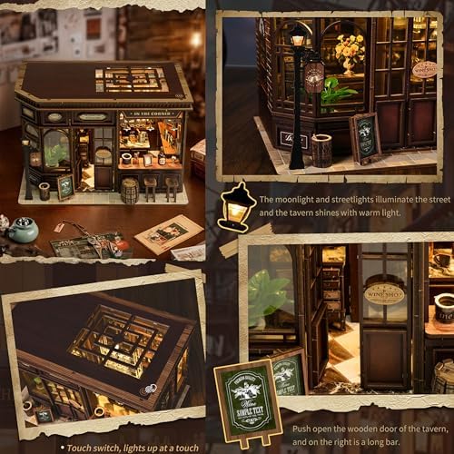 ISSEVE Book Nook Kit, Miniature House Kit Dollhouse Booknook Kit for Adults - Image 6