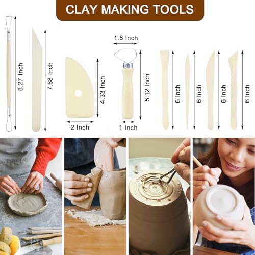 43 PCS Clay Tool,Clay Sculpting Tools Kit with Storage Bag - Image 6
