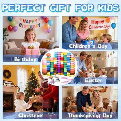 108 PCs Air Dry Clay Kit for Kids Age 3-12 with 9 Sculpting Tools 36 Colors - Image 6