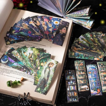 Aromoty Slim 6 Set 300Pcs Magic Washi Stickers Book Junk Journal Supplies - Image 7