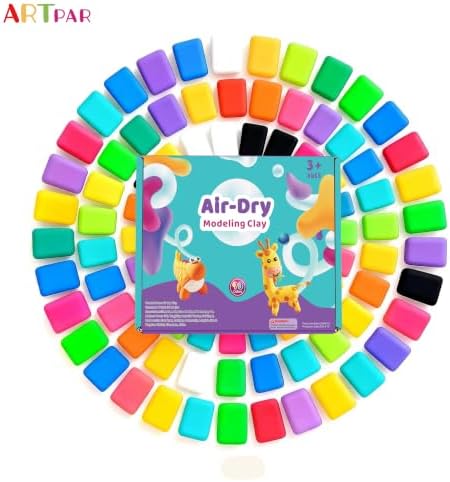 ARTPAR Air Dry Clay for Kids,90 Colors Modeling Magic Clay Bulk Kit - Image 6