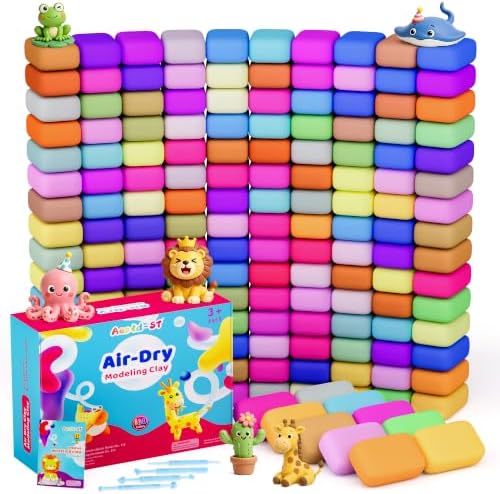 Aestd-ST Air Dry Clay 160 Colors, Modeling Clay for Kids, DIY Magic Clay by Aestd-STqualityclay