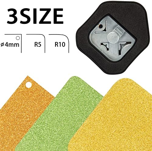 QIQQIKIN Corner Hole Punch 4mm Circle Cutter Punch +R5mm+R10mm 3-Way Corner Rounder Paper Punch,Cardstock,Laminator,Photocards,Scrapbooking,Die Cuts for Card Making,Junk Journal Supplies Clearance - Image 3