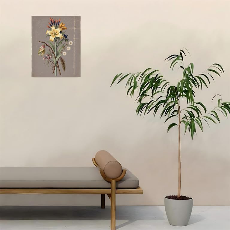 Botanical Paint By Numbers Kit For Adults - Diy Botanical Lily Stem Painting On Canvas 16X20 In, Acrylic Paint Set, Suitable For Beginners, Wall Decor Art For Home Decoration Or Gifts, Unframed - Image 4
