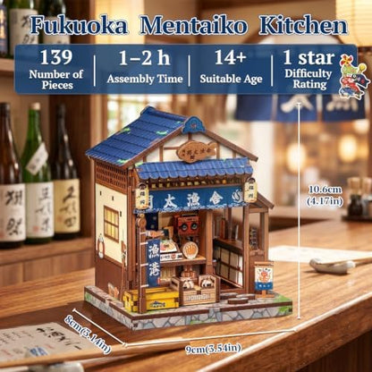 CUTEBEE 3D Wooden Puzzle Miniature House Kit for Adults, DIY Craft Gift - Image 2