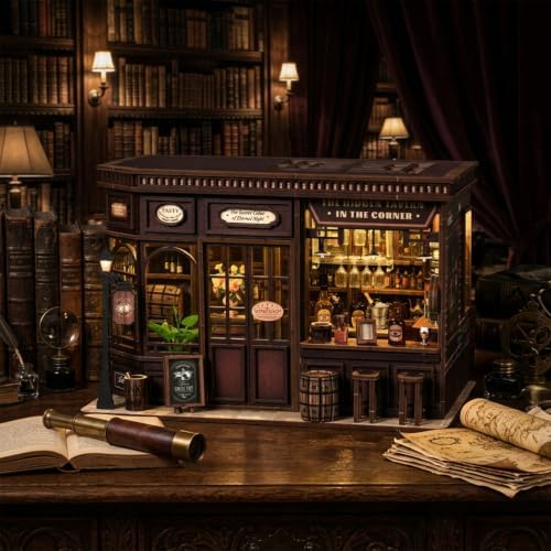 CLICLIET Book Nook, DIY Book Nook Kits for Adults, Gift for Family, Friends - Image 3