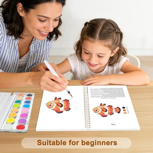 Animals Watercolor Workbook, Watercolor Painting Book Kit - Image 6