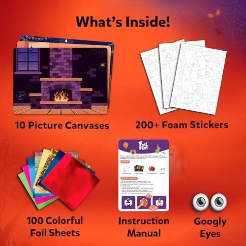 Skillmatics Foil Fun Halloween Craft, Foil Art Activity, Gift for Kids - Image 4