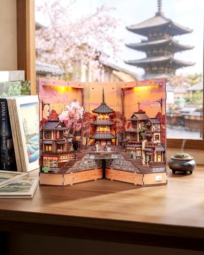CUTEBEE Book Nook Kit for Adults, DIY Miniature House Japanese Street - Image 6