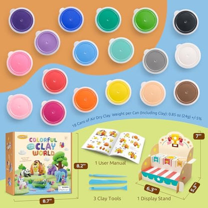 Drama Planet Air Dry Clay Kit for Kids, 26 Modeling Tutorials - Image 2