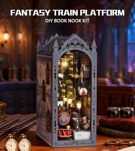Spilay Book Nook Kit for Adults, Fantastic Miniature House Building Kit - Image 3