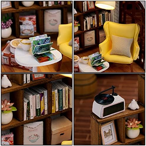 CUTEROOM DIY Doll Room Miniature Furniture Wooden House Kit-Leisure Moment - Image 4
