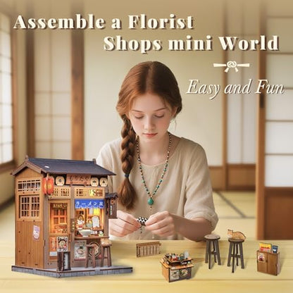CUTEBEE Japanese Book Nook Kit, DIY Miniature House Kits for Adults - Image 6