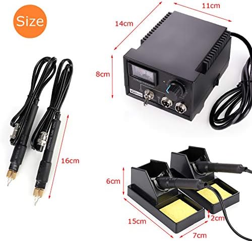 Wood Burning Machine Kit,Dual Pens 110V 60W Premium Quality Pyrography Machine,Digital Temperature Control Wood Burning Detailer with 20 Tips for Wood/Leather/Gourd (Pointer Temperature Display) - Image 6
