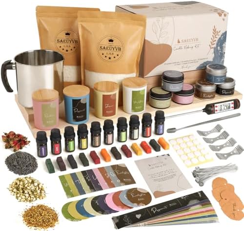 SAEUYVB Candle Making Kit,DIY Soy Candle Making Supplies/Kit for Adults by SAEUYVB