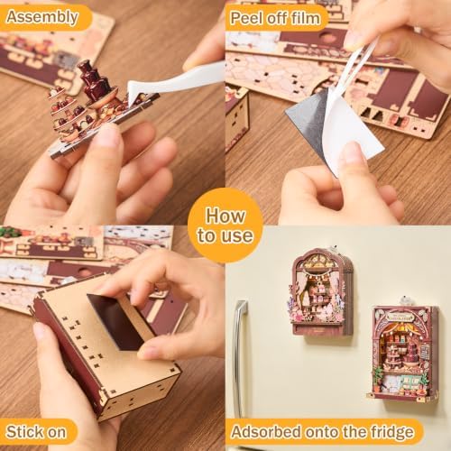 3D Puzzle Fridge Magnet,Decorative Refrigerator Magnet with LED Light - Image 4