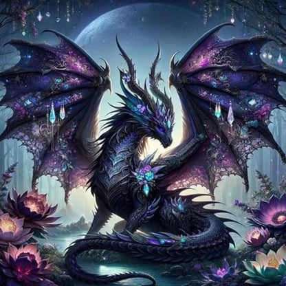 DYAIANGMU Dragon Stamped Cross Stitch Kit for Adults 13.7x13.7 inches by Unknown