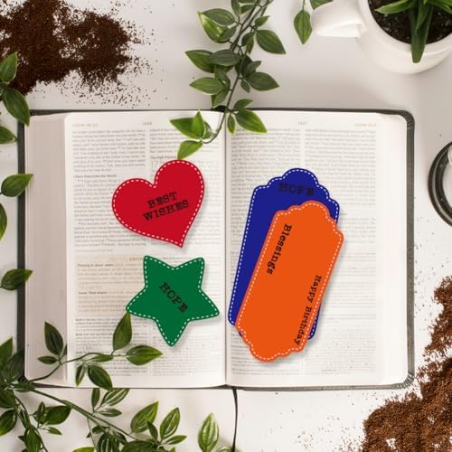 MAYJOYDIY Bookmark Metal Cutting Dies Tags Metal Embossing Stencil Vintage Hanging Labels Carbon Steel Die Cuts Stamp Set Scrapbooking Tool for DIY Card Scrapbooking Photo Album Craft Decoration - Image 6