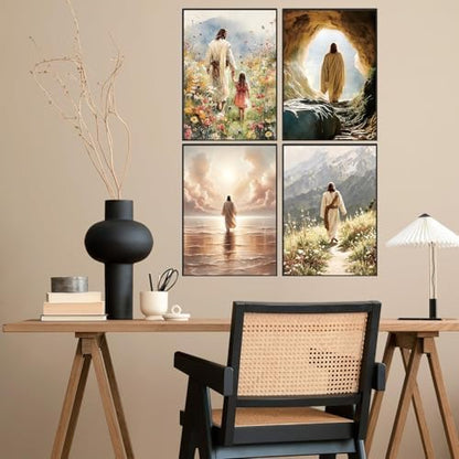 3 Pack Jesus Paint by Numbers Kit for Adults Beginner (Without Frame) - Image 4