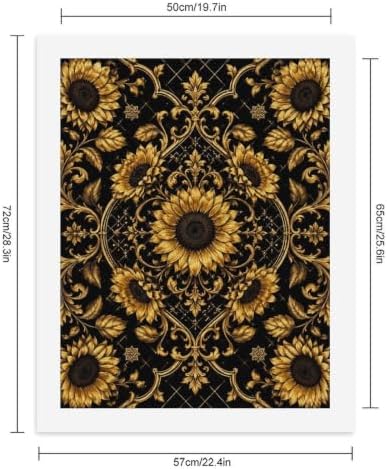 Bozfoxa Paint by Numbers Kit for Adults Beginner Golden Sunflower - Image 2