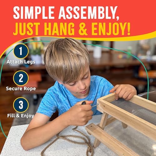 Picnic Table Bird Feeder Kit, DIY Woodworking Project for Kids and Families - Image 6