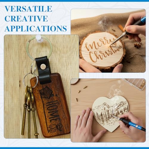 Beeveer 121 Pcs Wood Burning Kit Christmas Wood Burning Pen Tool Set DIY - Image 5